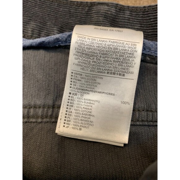 Banana Republic Corduroy Pants Mens 38x32 Flat Front Straight Leg Cotton Chino - Picture 7 of 8